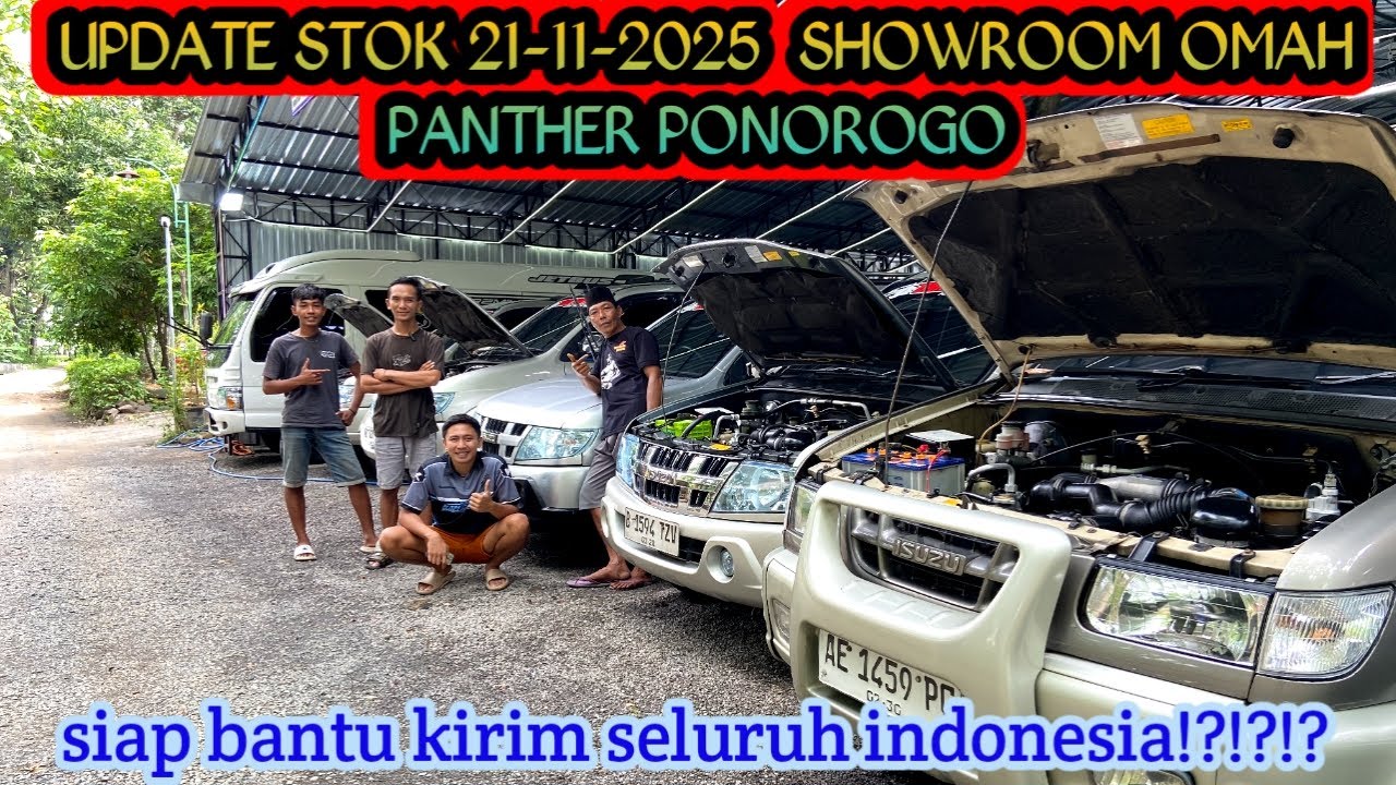 UPDATE STOK 21-11-2025 SHOWROOM OMAH PANTHER PONOROGO SIAP BANTU KIRIM SELURUH WILAYAH INDONESIA 🙏👍