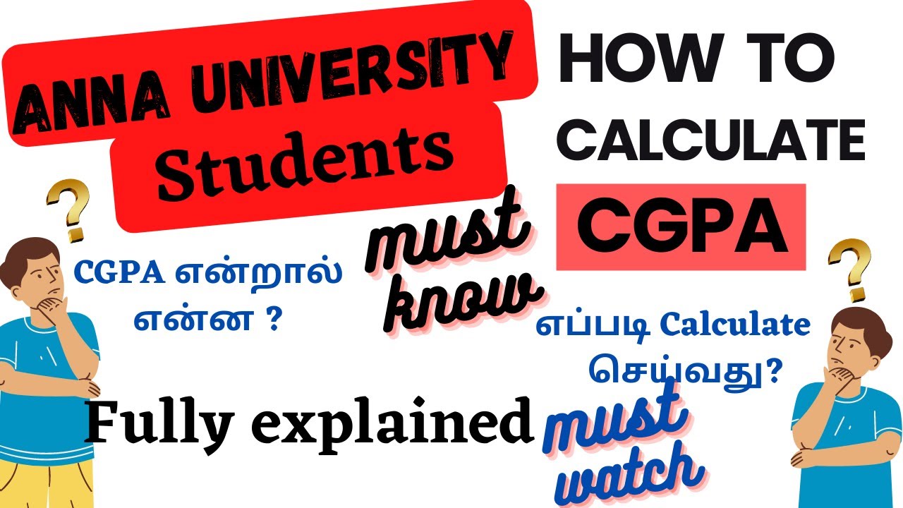 How to calculate CGPA and  GPA (Anna University) semester exam|TAMIL |@Student
