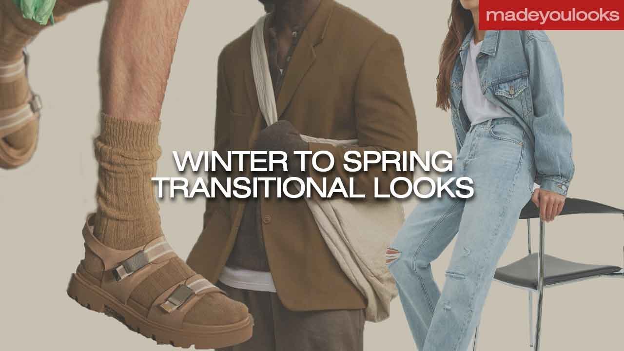 5 Unisex Transitional Outfits // Winter to Spring