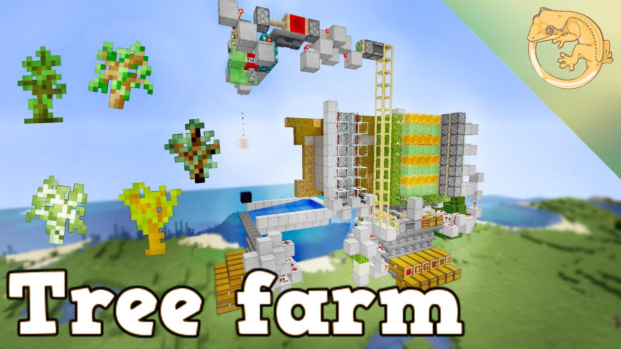 ПРОСТАЯ универсальная ферма дерева для Minecraft 1.20