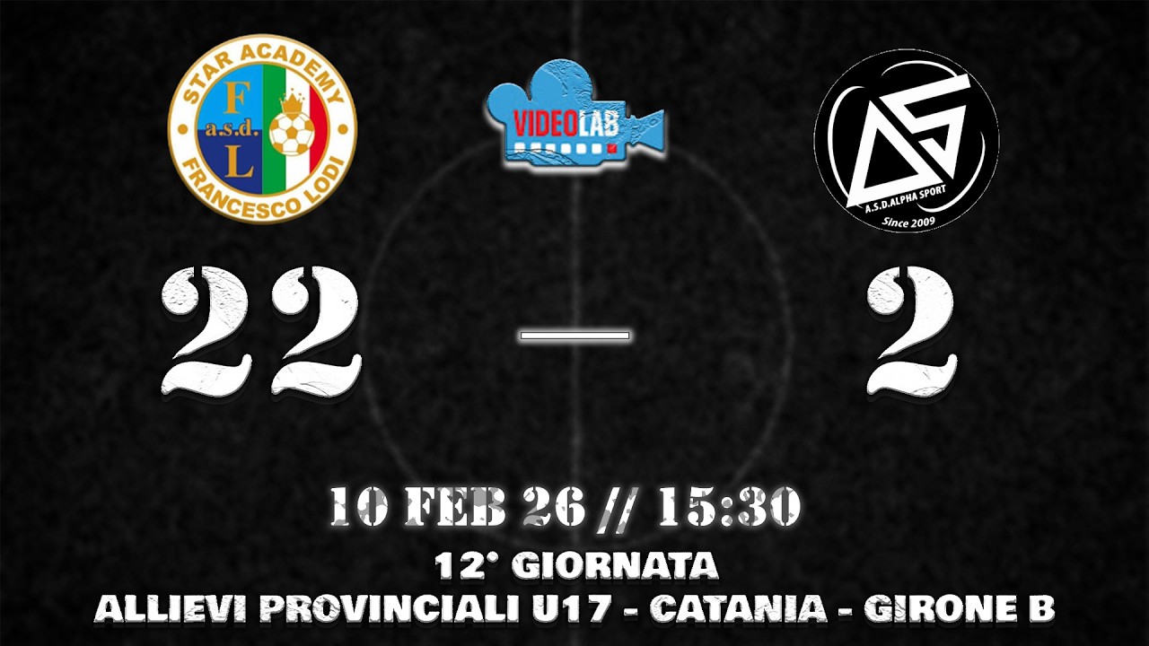 HIGHLIGHTS| 12 GIORNATA - ALLIEVI PROVINCIALI U17 - GIRONE B| ACADEMY CICCIO LODI 22-2 ALPHA SPORT