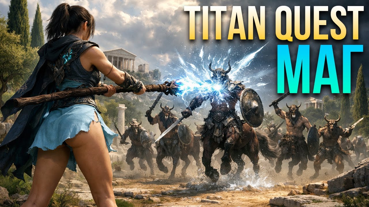 Titan Quest классический маг-посошник. Оракул Воздух и Дух. Начало игры, Норма Греция #1