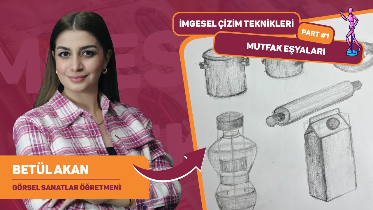 İmgesel Çizim Teknikleri - İmgesel Mutfak Eşyaları Nasıl Çizilir?