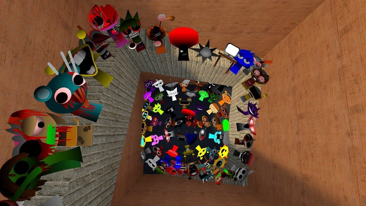 Nightmares Sprunki Incredibox Nextbot Chase me in Maze Gmod