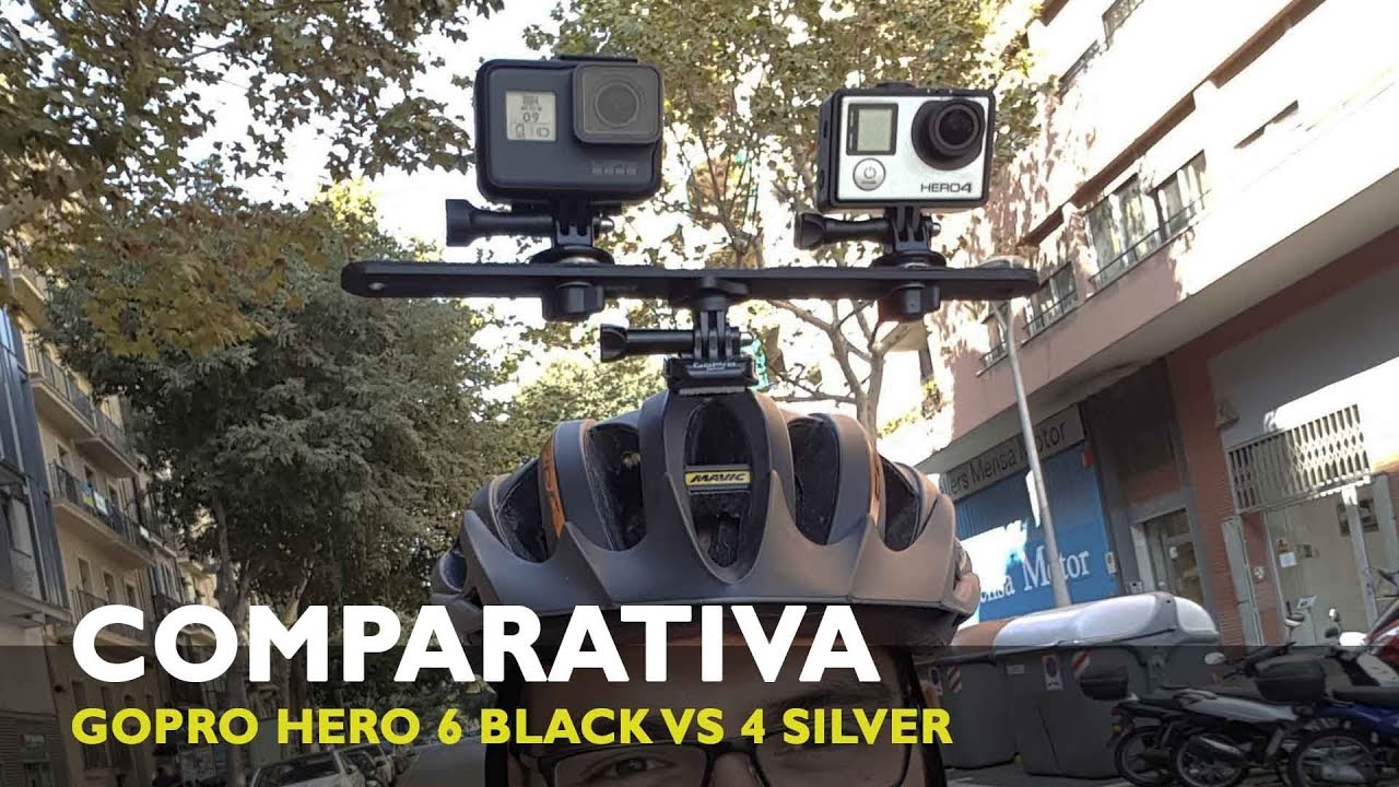 Comparativa Hero 6 Black Vs Hero 4 Silver bicicleta