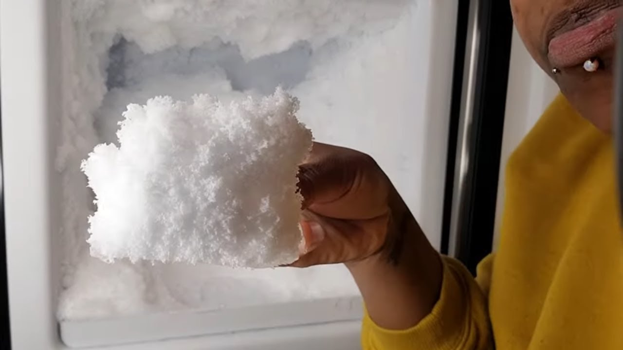 ULTIMATE CHIP & DIP | SCRAPING HFF WITH THIN CARBONATED ICE PIECES | #iceeating #asmr