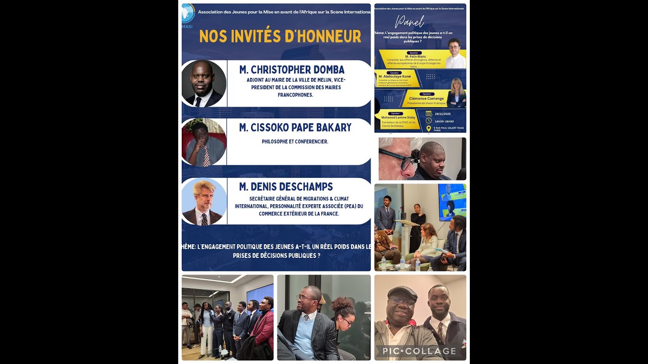 La voix des jeunes et la politique en Afrique-Comment être entendu*quelle place ? Démocratie ?