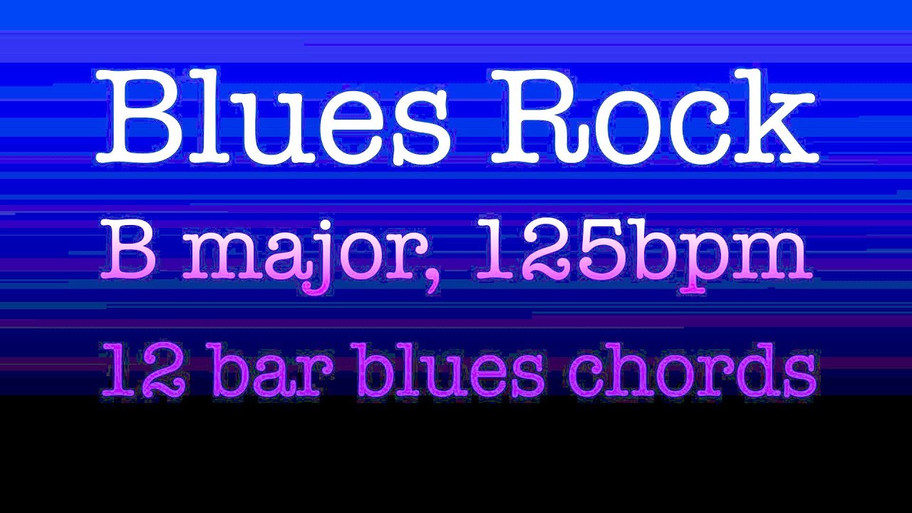 Blues Rock in B major, 125bpm. Backing track for Guitar. Play along and enjoy!