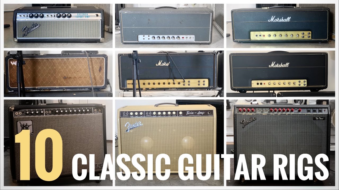 10 Legendary Rock Guitar Rigs! Marshall, Fender Music Man, Vox