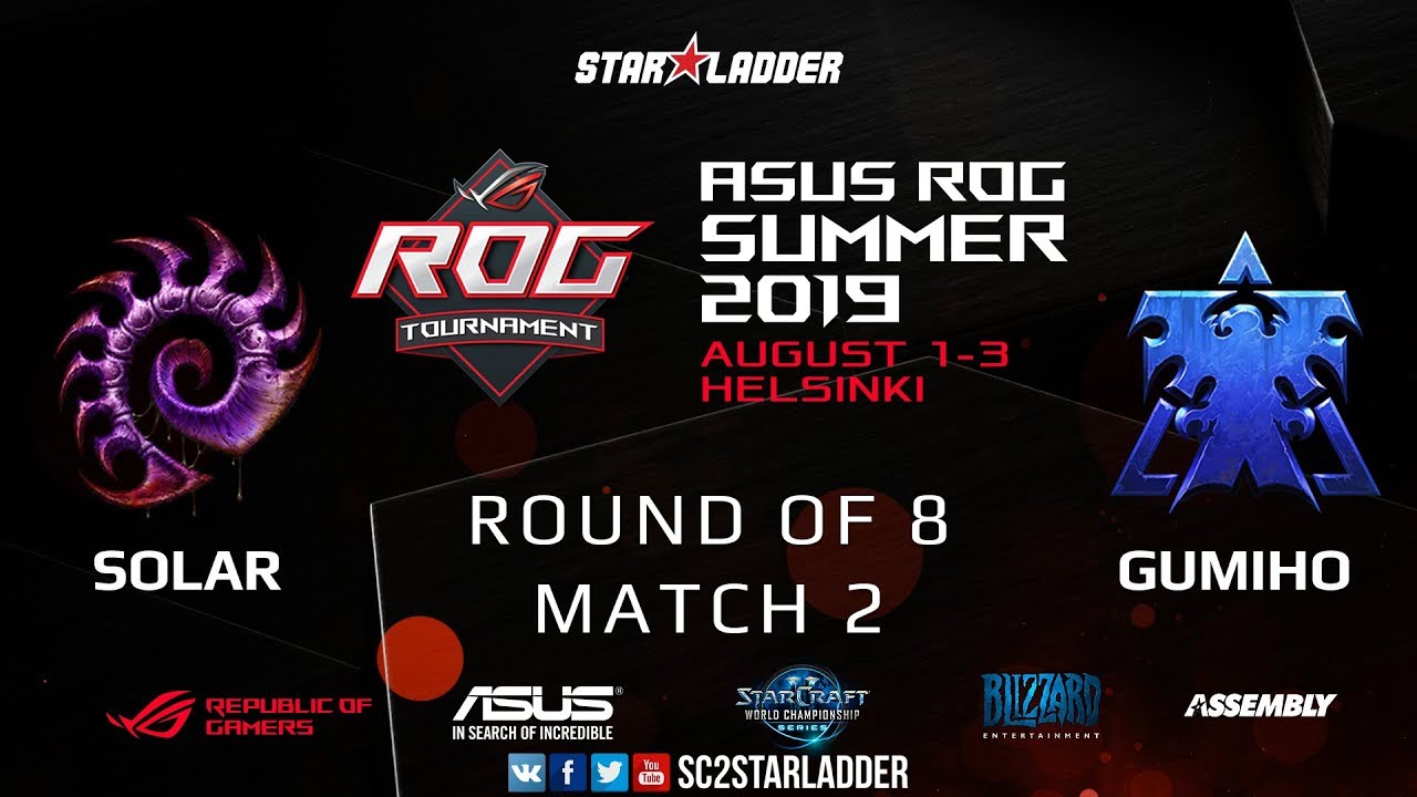 2019 Assembly Summer Ro8 Match 2: Solar (Z) vs GuMiho (T)