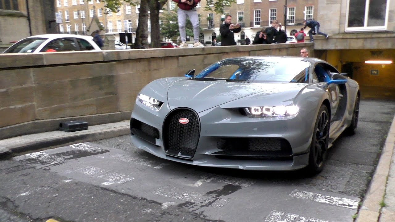 SUPERCARS in LONDON QATAR Royal his $3.5Million Bugatti CHIRON!