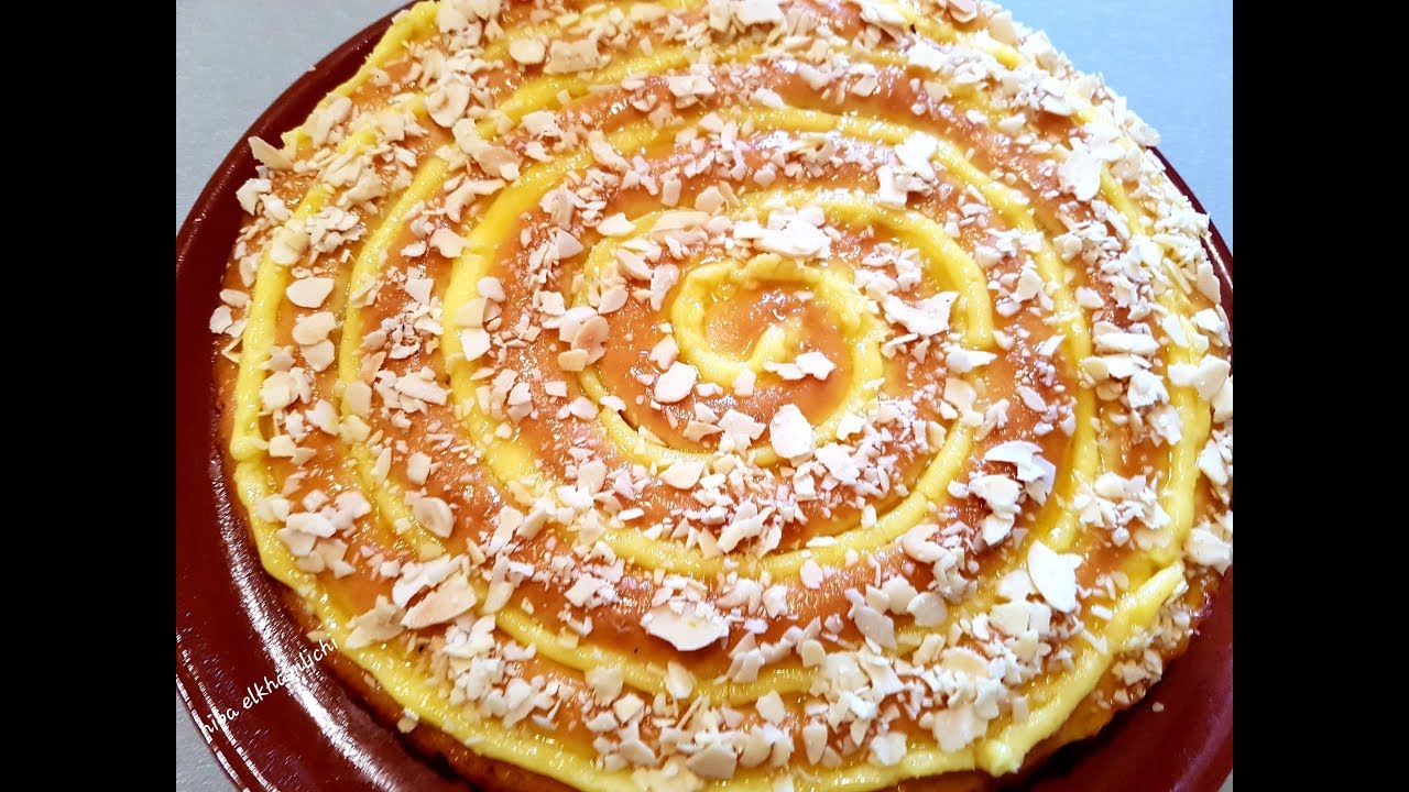 كيكة بالكريم باتسيير 🥧 الكيكة الحلزونية