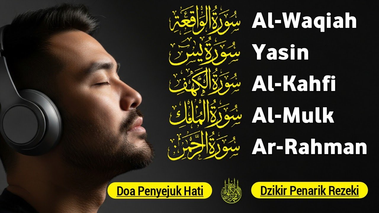 Doa Murah Rezeki & Pelunas Hutang | SURAH AL-WAQIAH, YASIN, AL-KAHFI, AL-MULK, AR-RAHMAN