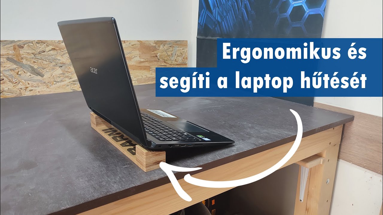 Laptoptartó ami segíti a hűtést //// Laptop holder