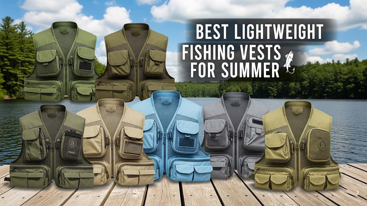 TOP 5 best lightweight fishing vests for summer 2026
