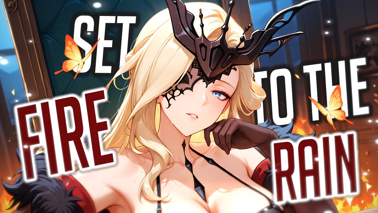 Nightcore - Set Fire To The Rain (Rock Version 2.0) (Lyrics)