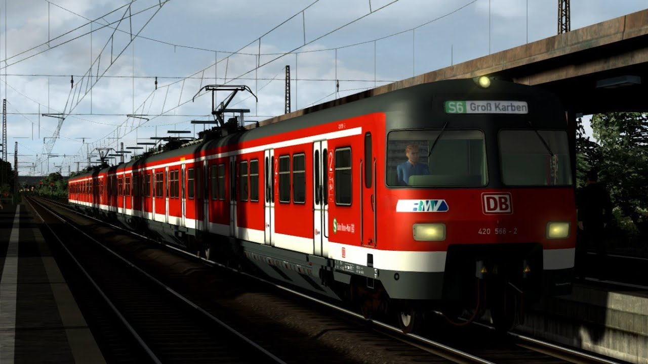 Train Simulator Führerstandsmitfahrt S- Bahn Rhein Main mit einem ET420 auf der S6