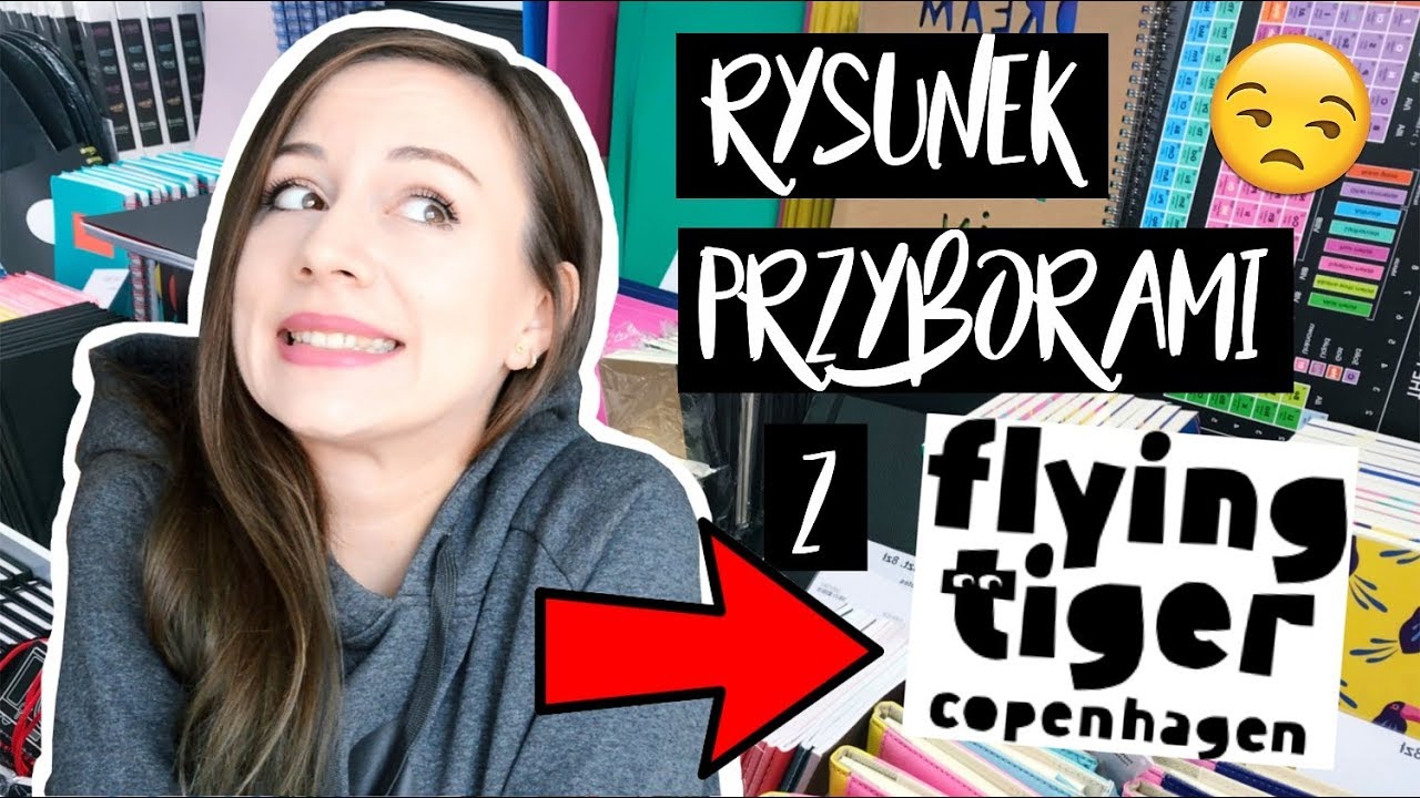 CAŁY rysunek TYLKO przyborami z FLYING TIGER!