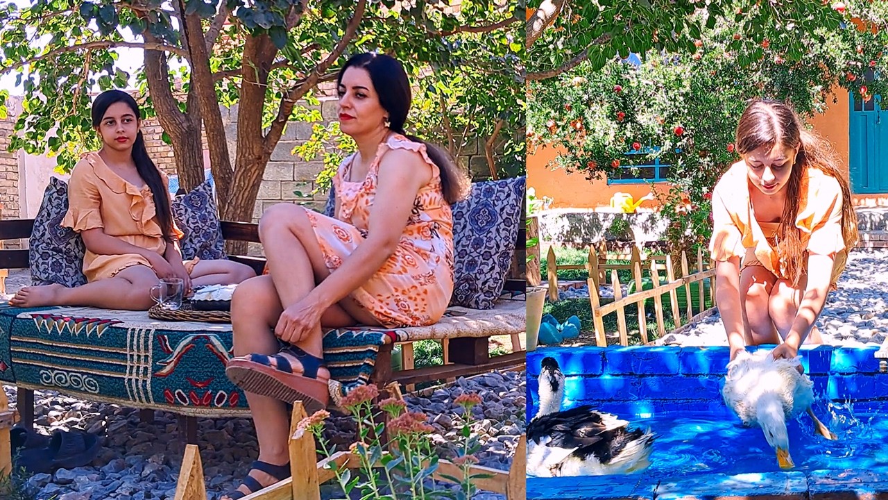 Cooking Lunch, Happy Ducks & Washing Rugs 🦆 Our Village Routine