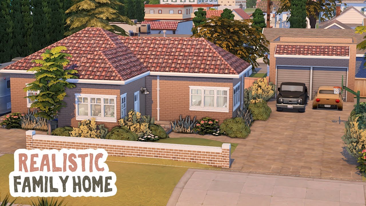 Realistic Single Dad House || The Sims 4: Speed Build