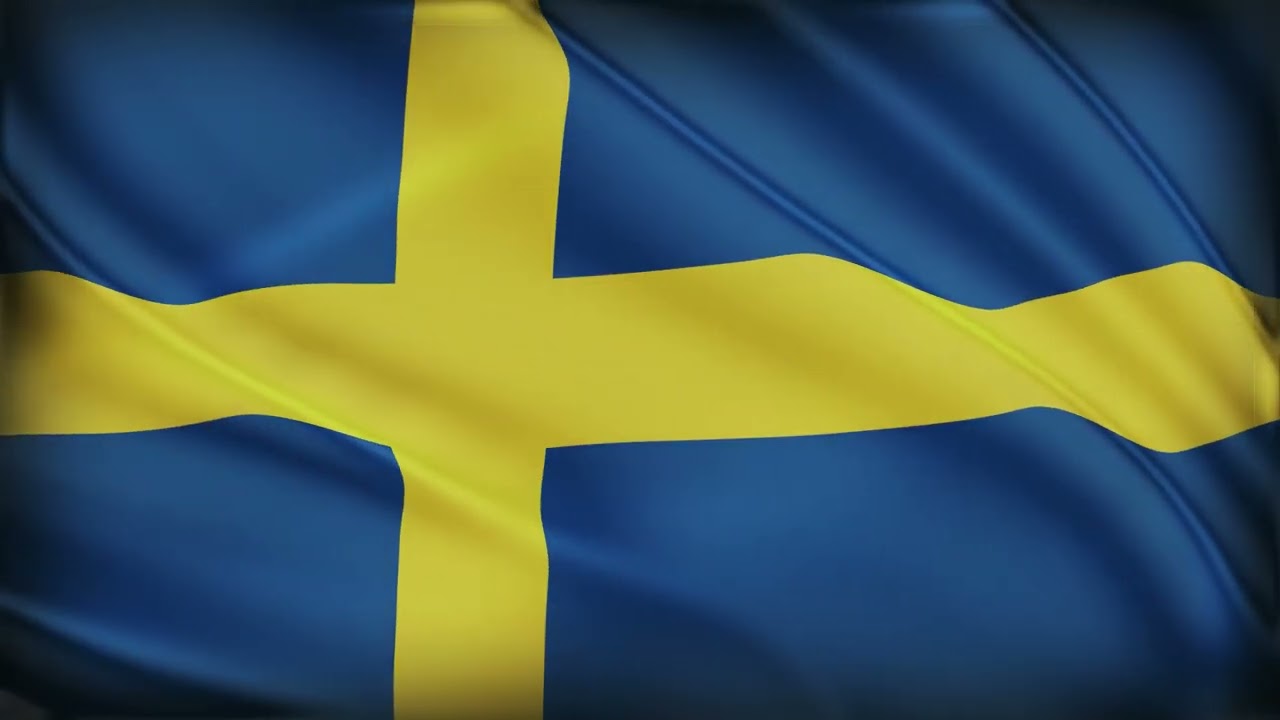 Sweden Flag Waving | Sweden Flag Background Video