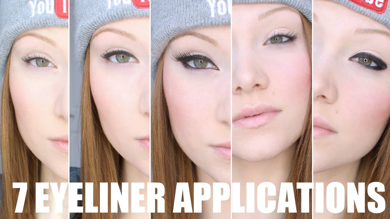 Seven Different Eyeliner Application Tutorial