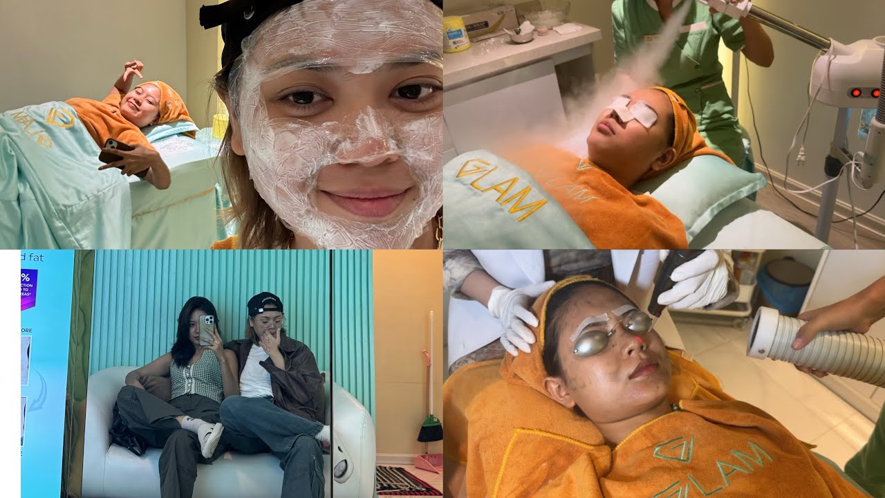 MgCho & Nway Oo || Facial Treatment Day Vlog
