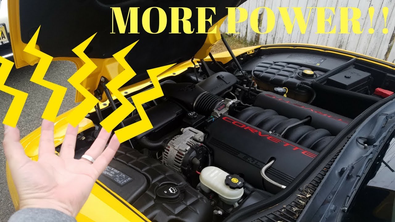 1-я модификация Corvette C5 — установка воздушного фильтра SLP Blackwing