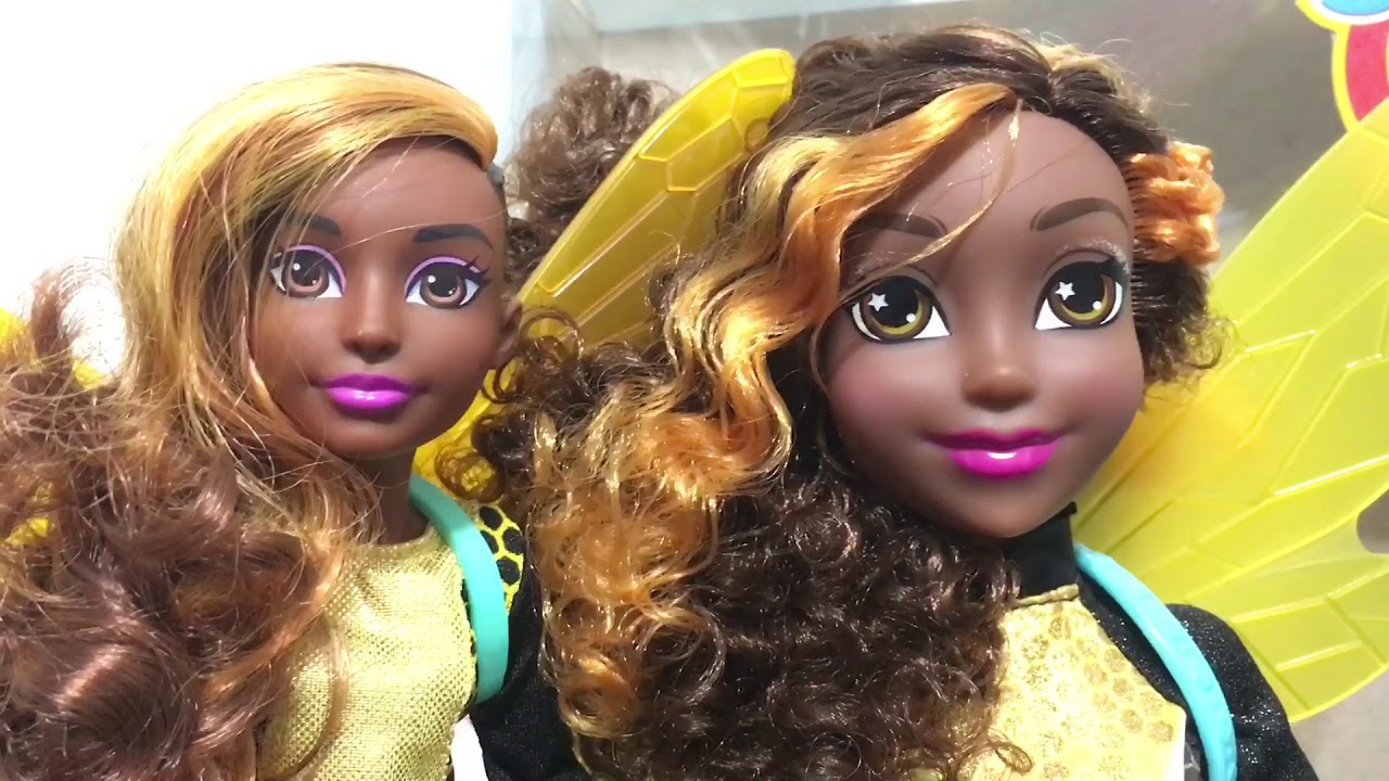DC SUPER HERO GIRLS BUMBLEBEE GIANT 18 DOLL REVIEW & COMPARISON TO SIGNATURE MATTEL DOLLS