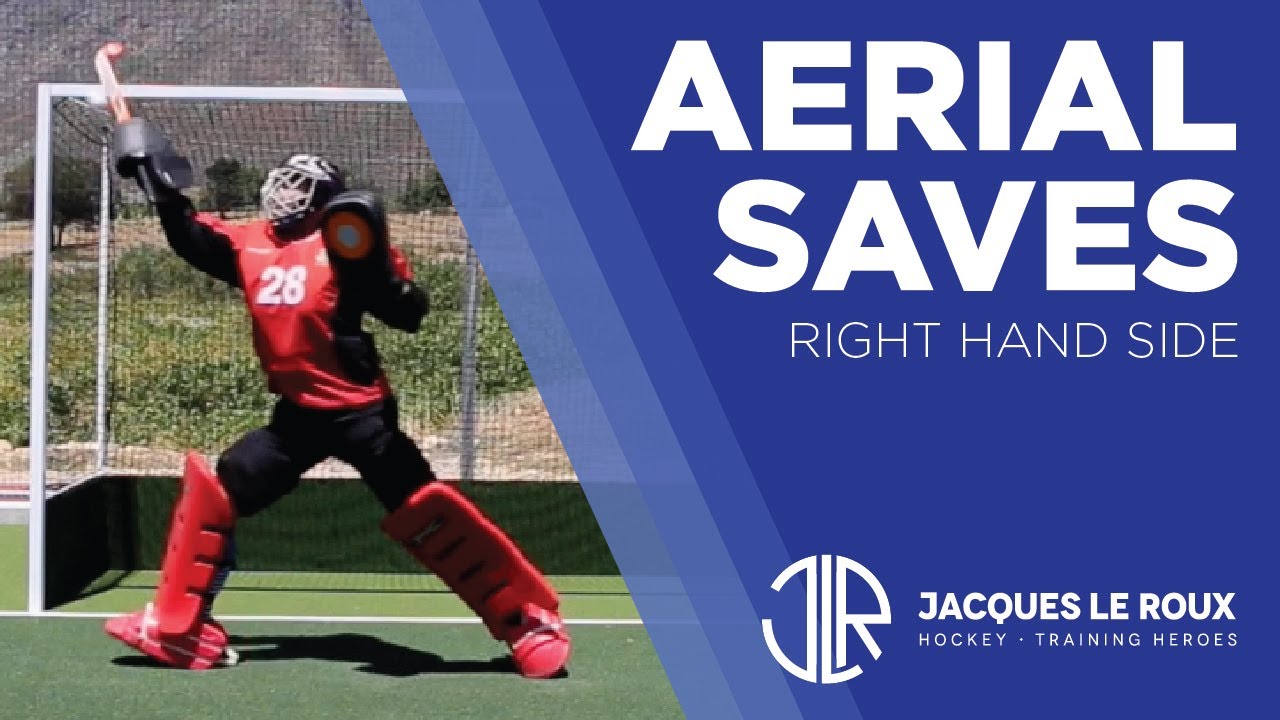 Field Hockey Goalie - Part 4: Aerial saves to the Right (Stick saves)