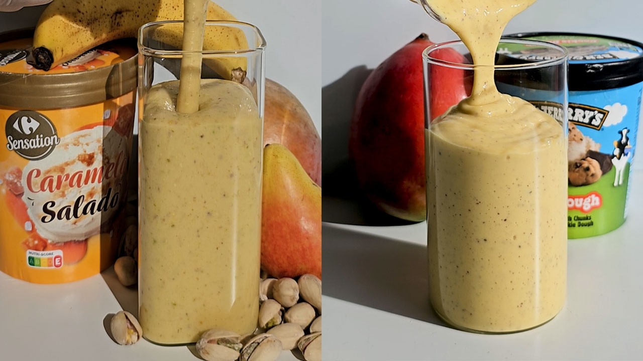 This version is rich, creamy, mango smoothie