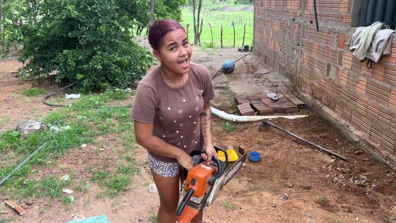 Não consegui ligar o motocerra #comedia 