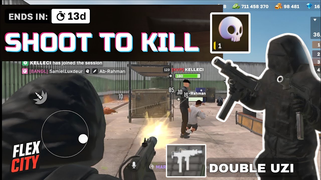 FlexCity: Trying The Double UZI | Shoot To Kill How To Get Skulls | @flexcityofficial @Devils2999