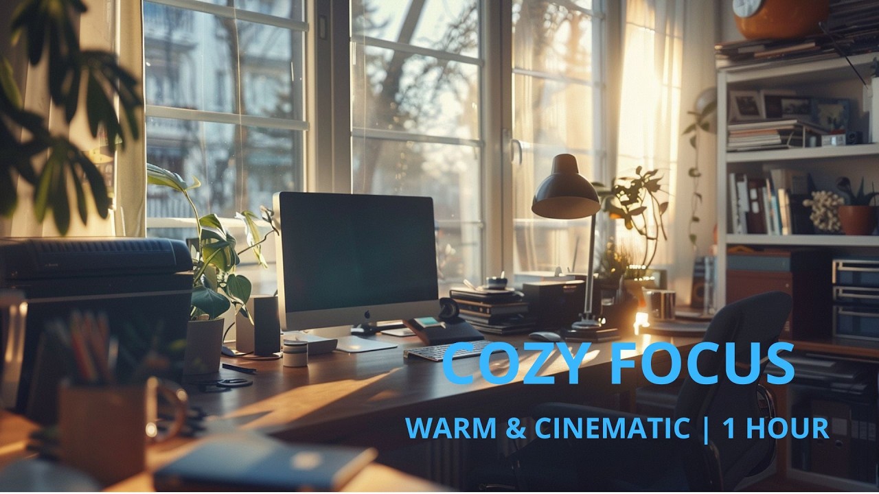 Warm Focus Music for Work & Study | Cozy Cinematic Concentration | 1 Hour