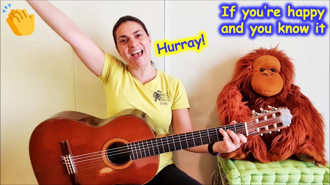 If you're happy and you know it | Nursery rhymes & kids songs to sing and move along