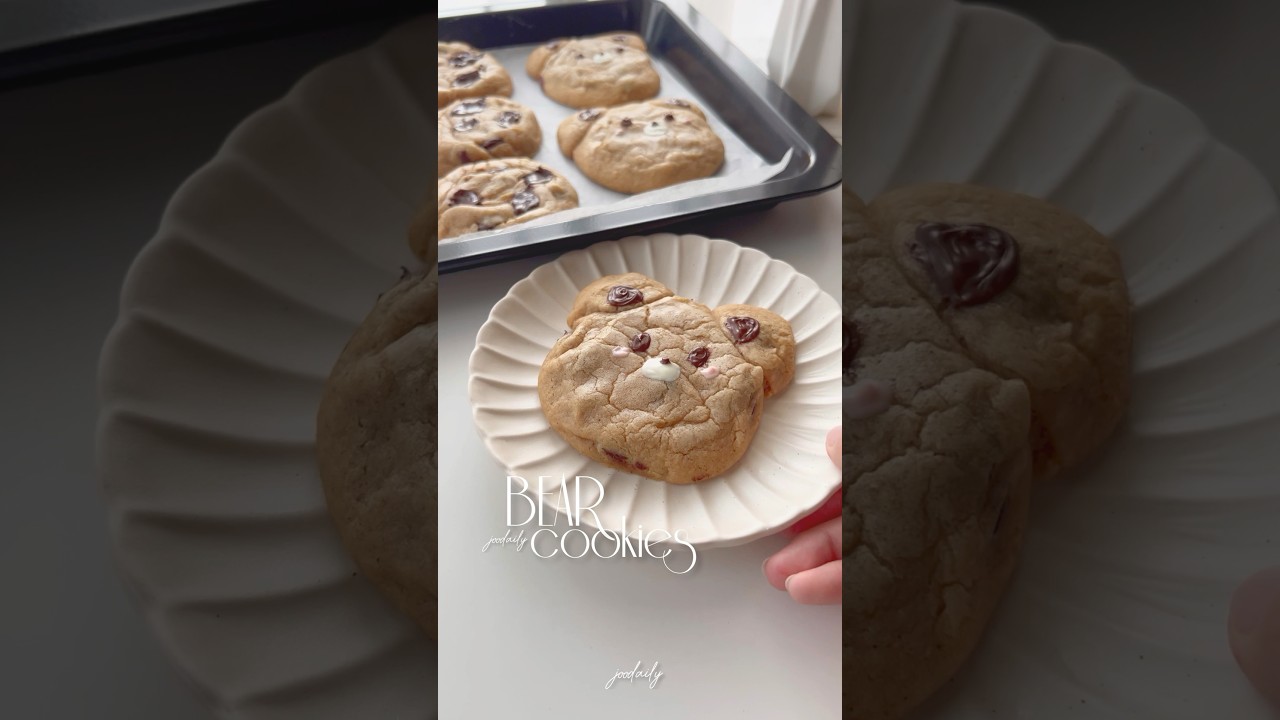 Bear Cookies (recipe in caption!) #cookies #baking #aesthetic