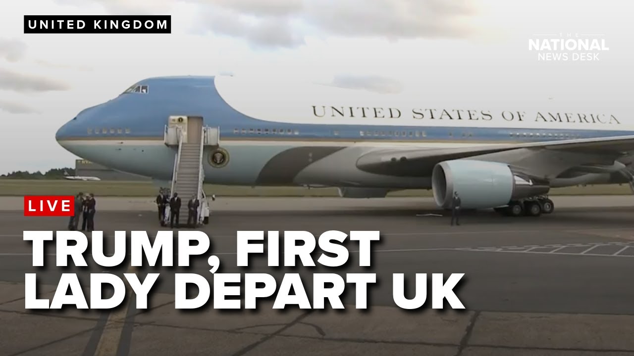 Trump departs the UK after making tech deal