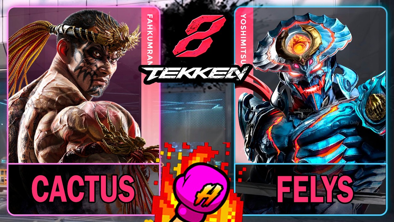 Tekken 8 Cactus (FAHKUMRAM) VS Felys (YOSHIMITSU)🥊 鉄拳8🥊4K 60ᶠᵖˢ🥊T8🥊TK8 #tekken