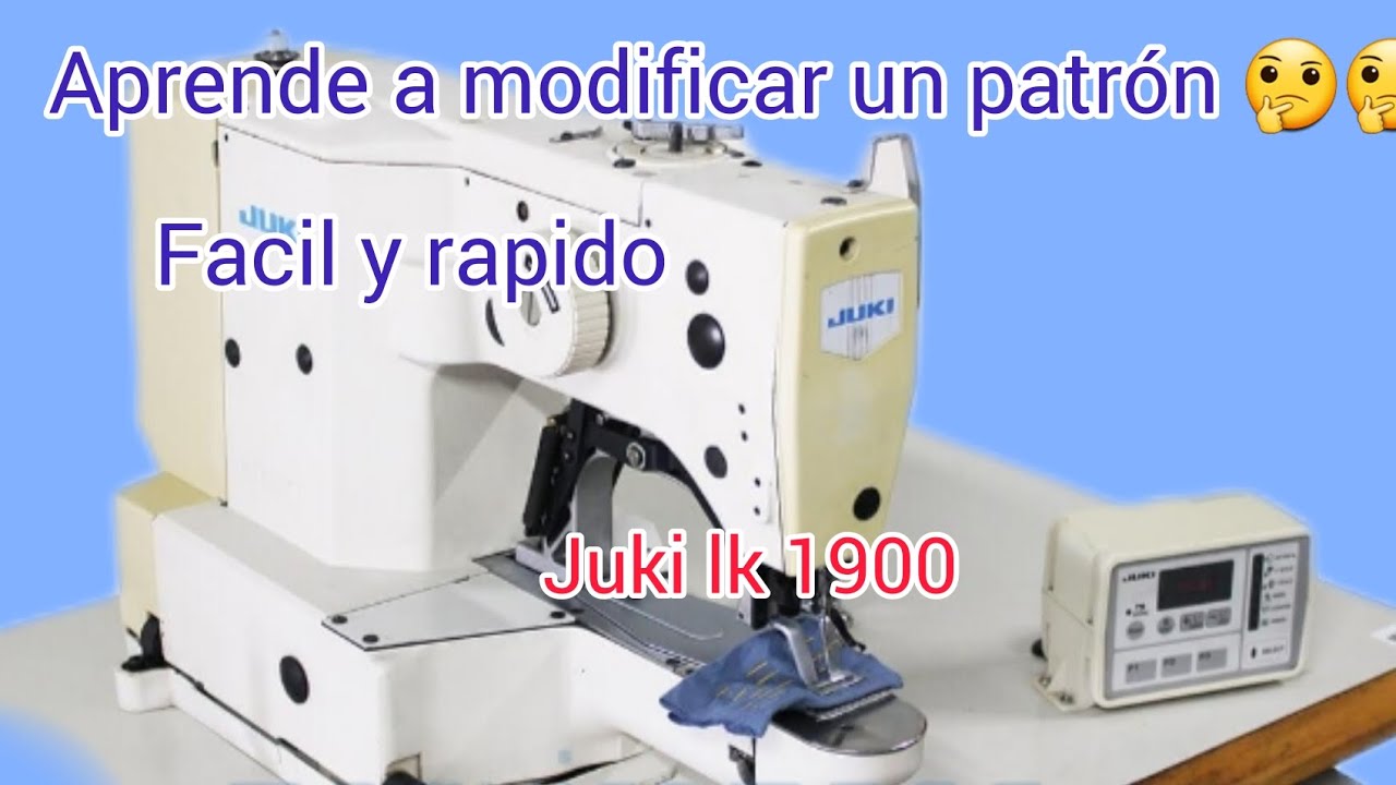 #maquina juki lk 1900 como grabar patron.