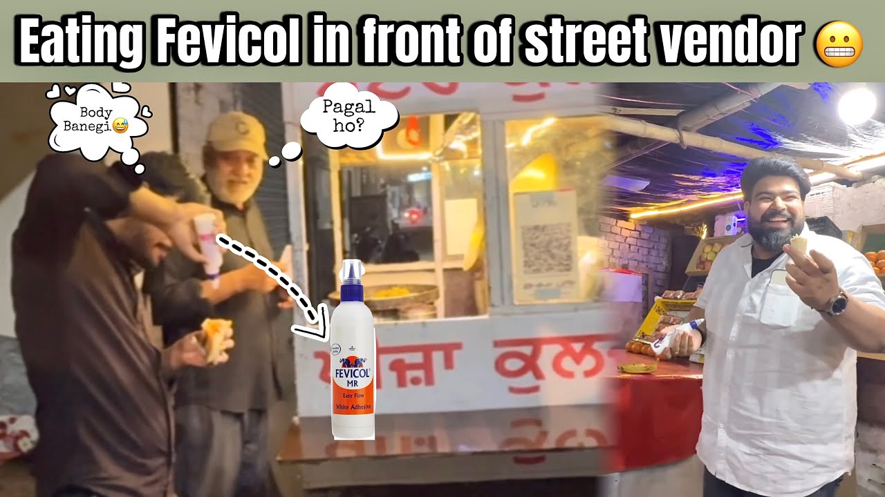 Fevicol + Street Food 🤯 | Funniest Public Reaction Ever😂