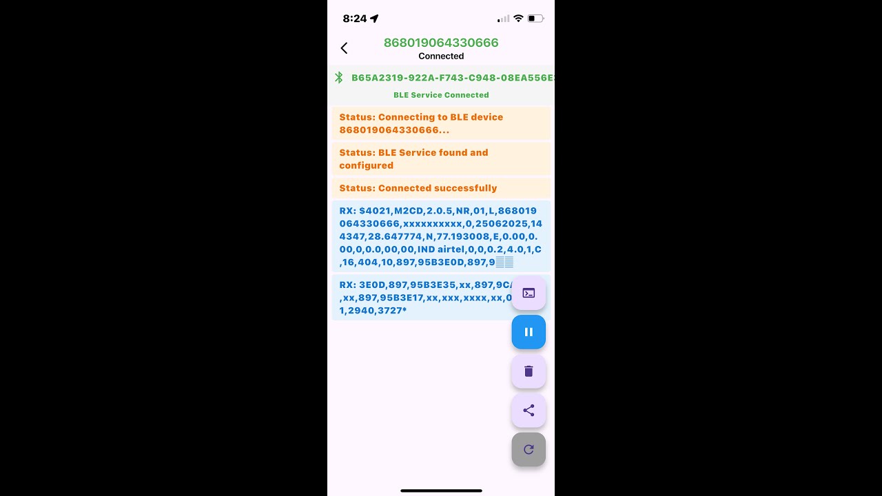 Diagnostic M2cloud - IOS