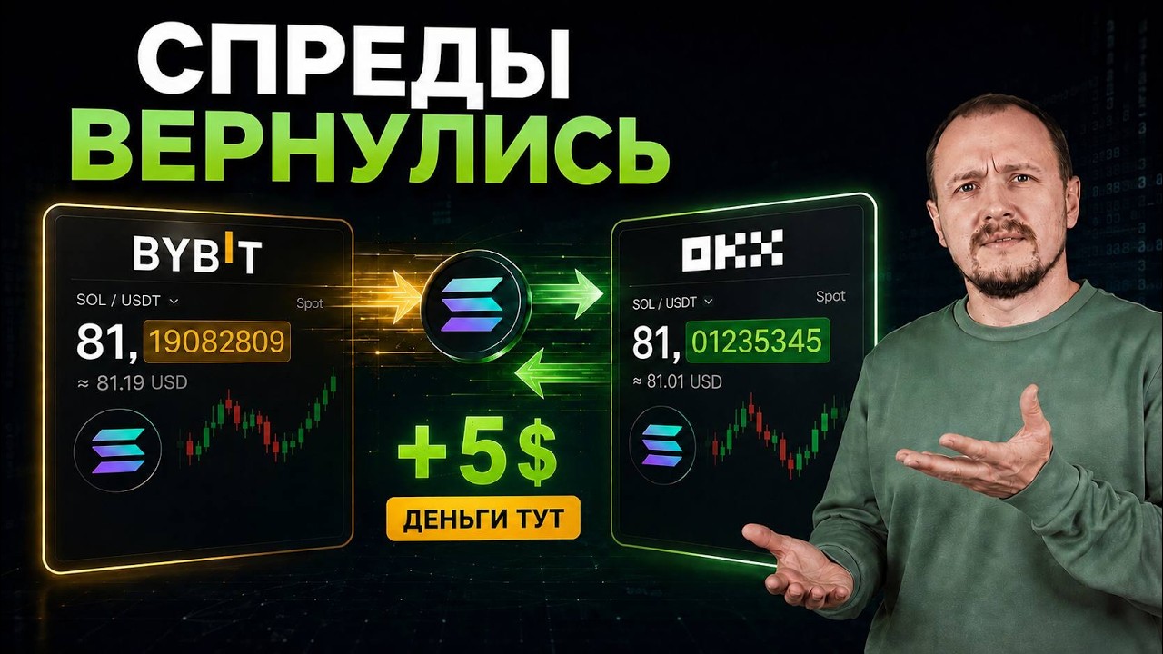 Арбитраж криптовалюты: нам выпал УНИКАЛЬНЫЙ ШАНС !
