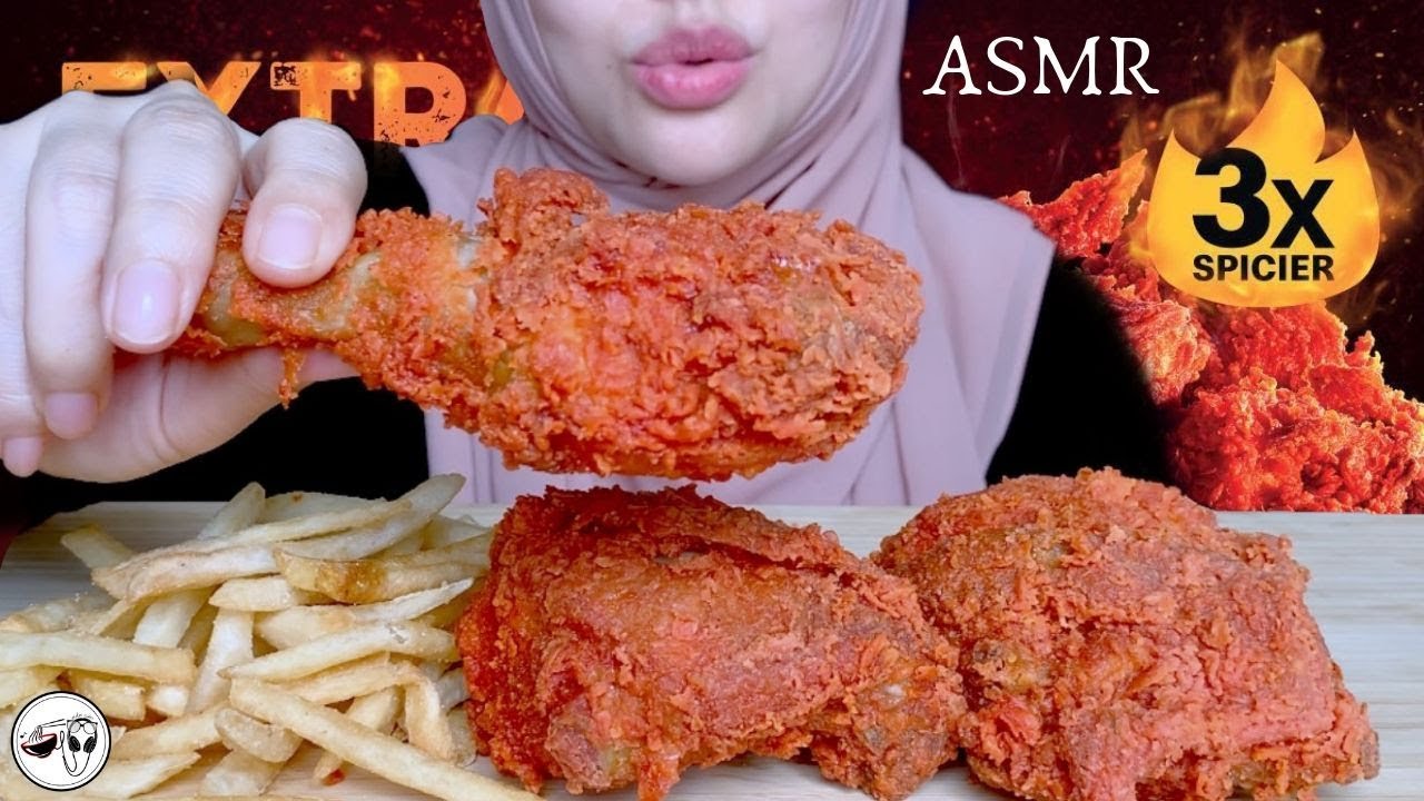 ASMR | McD 3X EXTRA SPICY AYAM GORENG | Eating Sounds | No Talking