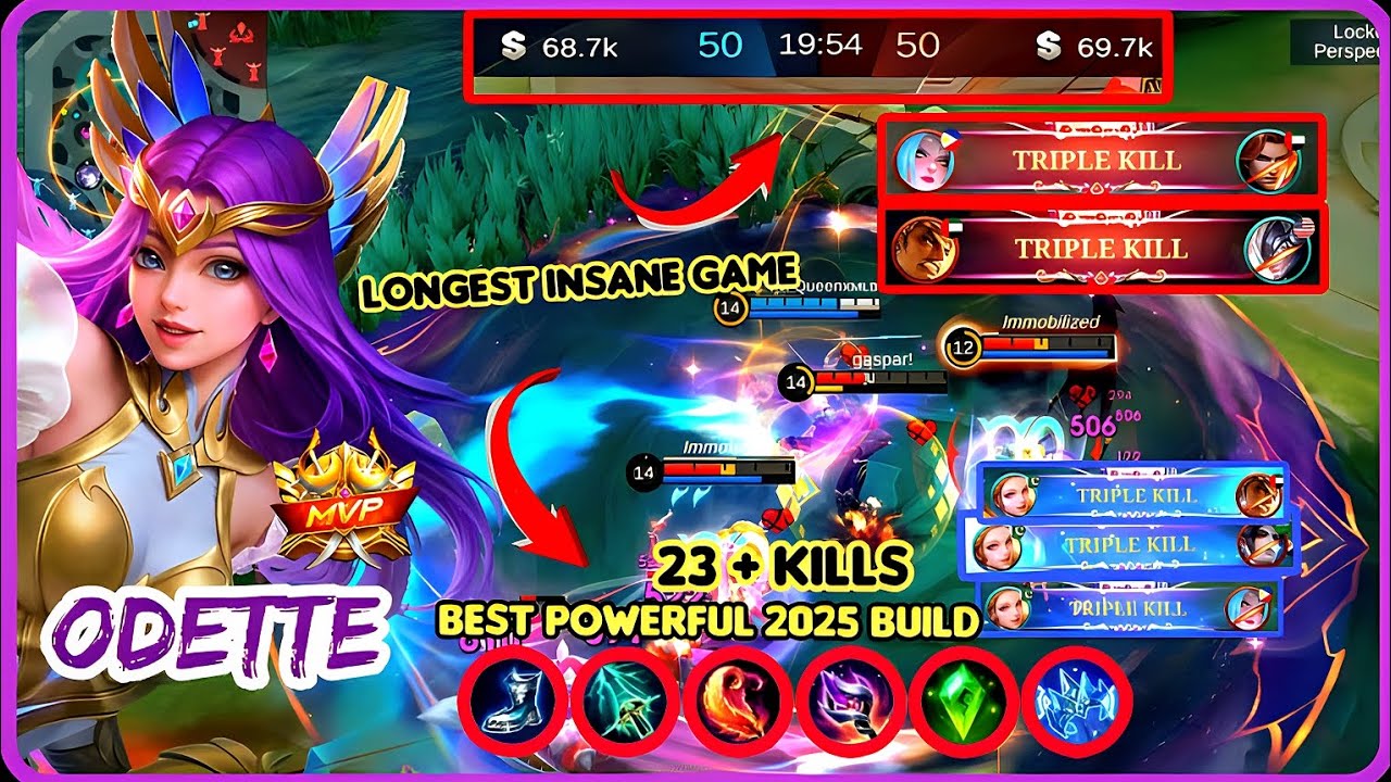 BEST ODETTE BUILD MAKES YOU CRIMINAL! LONGEST MATCH 23+ KILLS ( FUNNY CONTENT) 