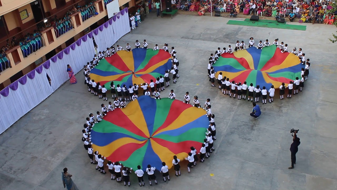 Sports day Parachute Display by Fitgrow team