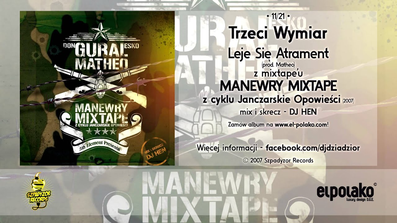 11. Trzeci Wymiar - Leje Się Atrament (prod. Matheo)