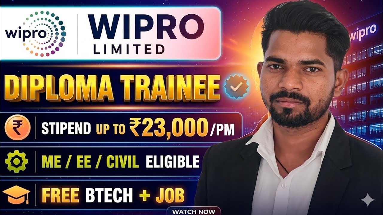 Wipro Job 2026💼 | Diploma Holders ke liye Golden Opportunity🚀Salary + Selection Process Full Details