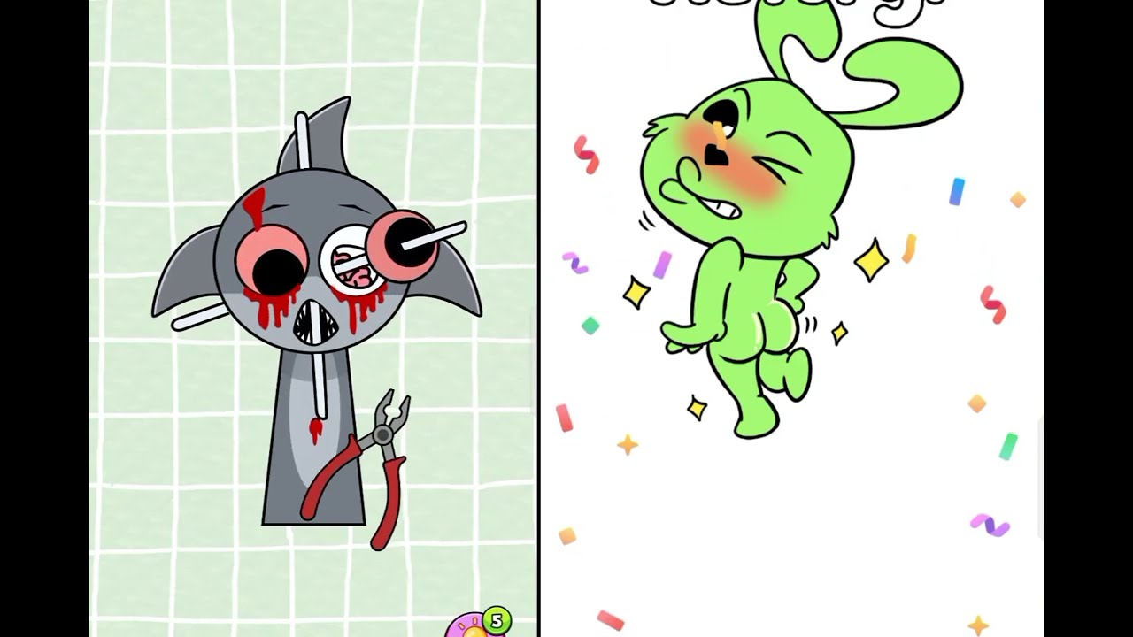 Help Monster 3 Tricky Puzzle vs Sprunki Transformer Monster Max All leaves game play 
