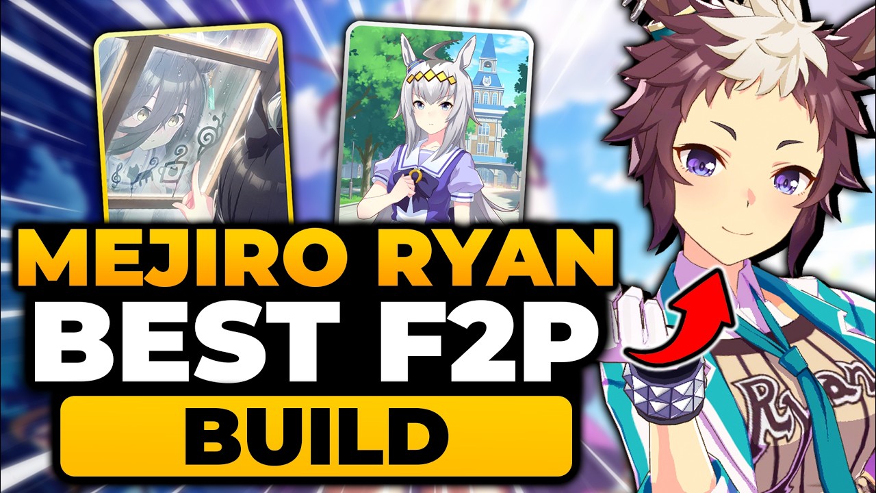Сборка персонажа Mejiro Ryan (ЛУЧШЕЕ РУКОВОДСТВО ДЛЯ F2P-ИГРОКОВ): как тренироваться, карьера, со...