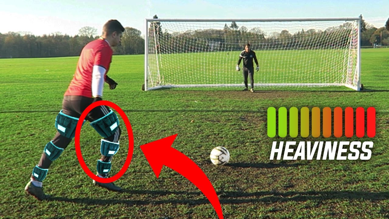 WORLDS HEAVIEST SHOOTING FOOTBALL CHALLENGE!! - Can You Do This?